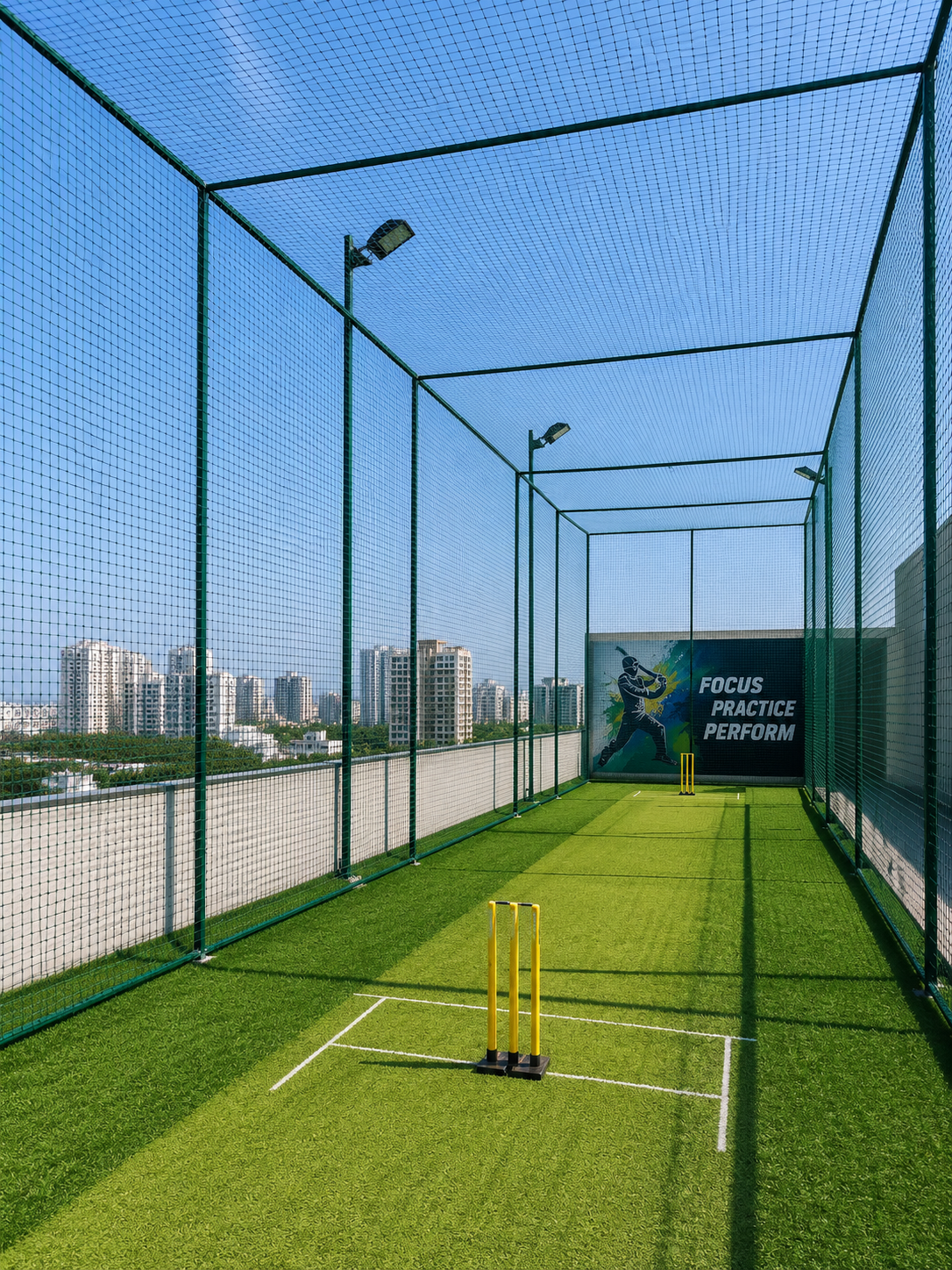 Cricket practice nets installation for home and academy