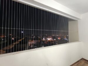 stainless steel invisible grill wires close view