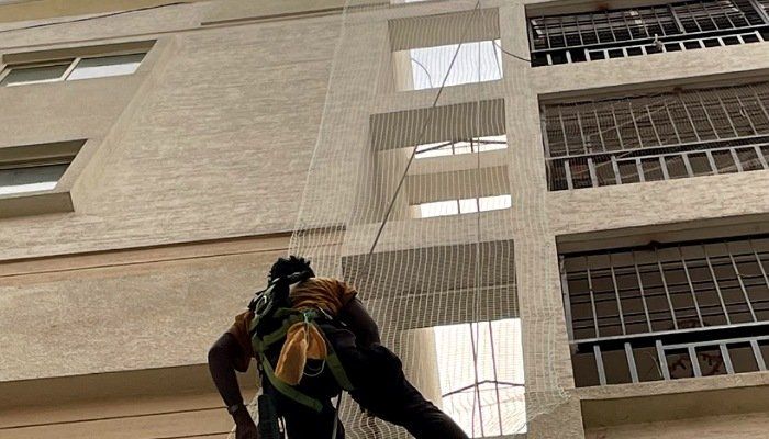 Duct Area Safety Nets in Hyderabad – Complete Protection for Open Duct Spaces anti bird duct nets Hyderabad installation