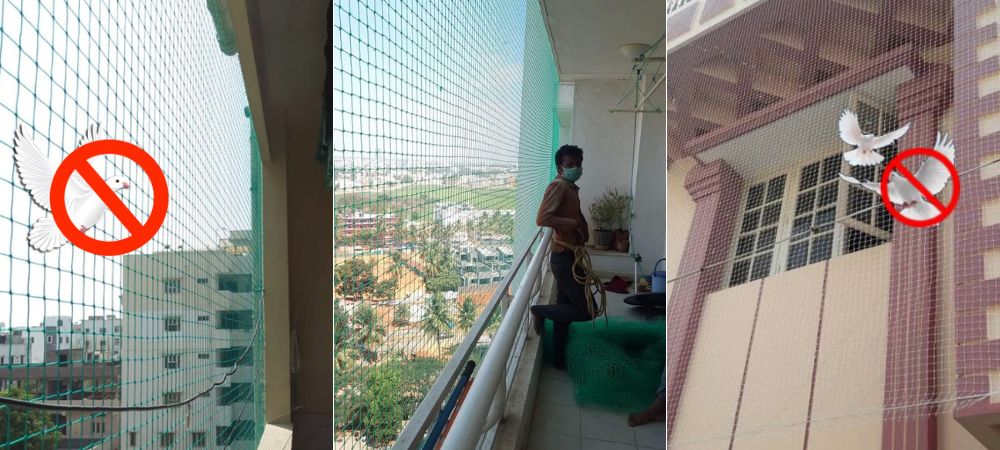 Safety nets installation Karimnagar apartment balcony north Telangana child protection