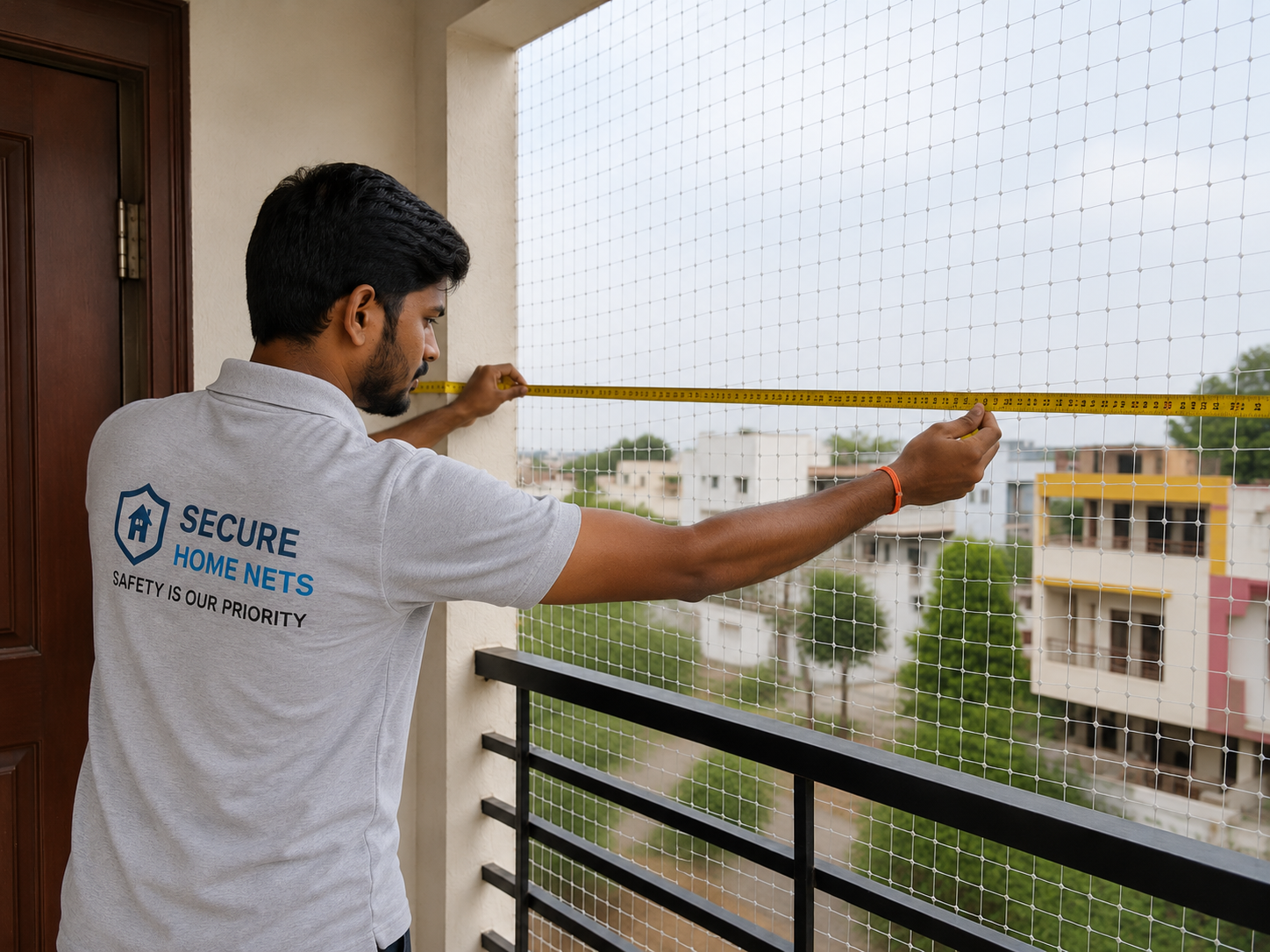 Secure Home Nets team free site visit and measurement in Tenali home AP